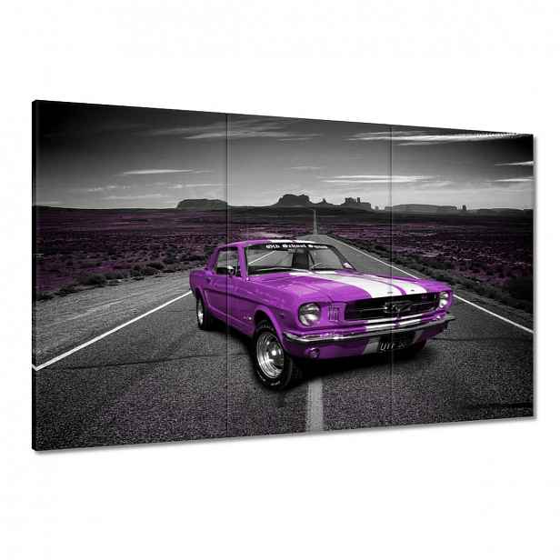 Obrazy 120x80 Fialový Ford Mustang