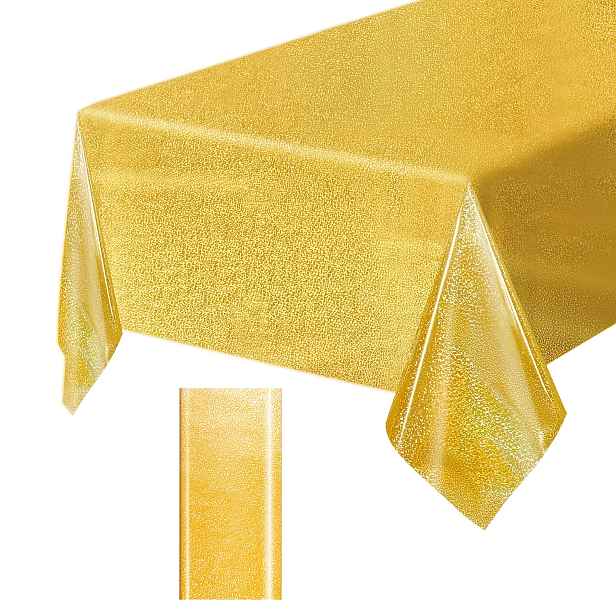 TEMU 1ks Zlatý Holografický Laserový Jednorázový Plastový Ubrousek, Plně Pokrytý Jemnou Třpytivou Texturou, S Nádherným a Oslnivým Leskem. Vhodný pro