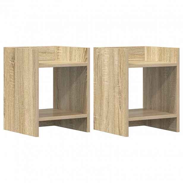 vidaXL Stojan na rostliny 2 ks Dub sonoma 30 x 30 x 40 cm