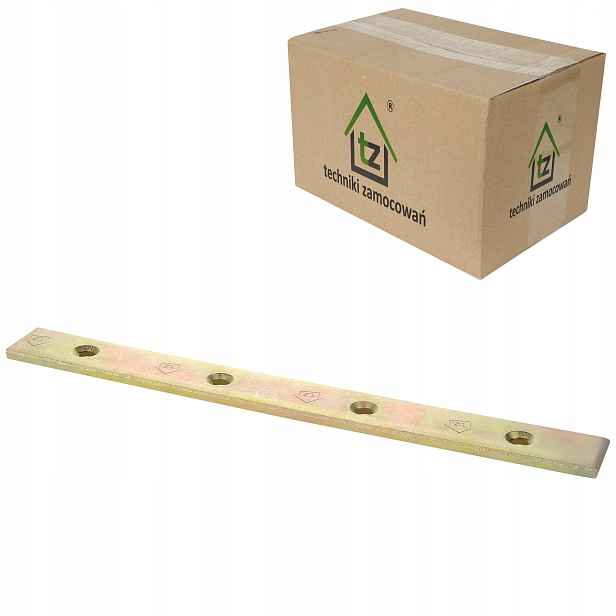 Tesařské spojky úzké 200x20 x 4 mm 50 ks ocelové perforované LW5