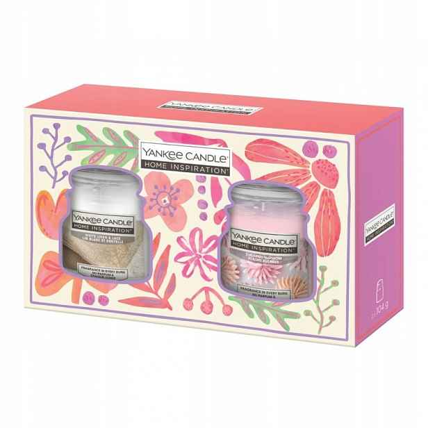 Dárková sada 2 malých svíček Flowers Home Inspiration Yankee Candle