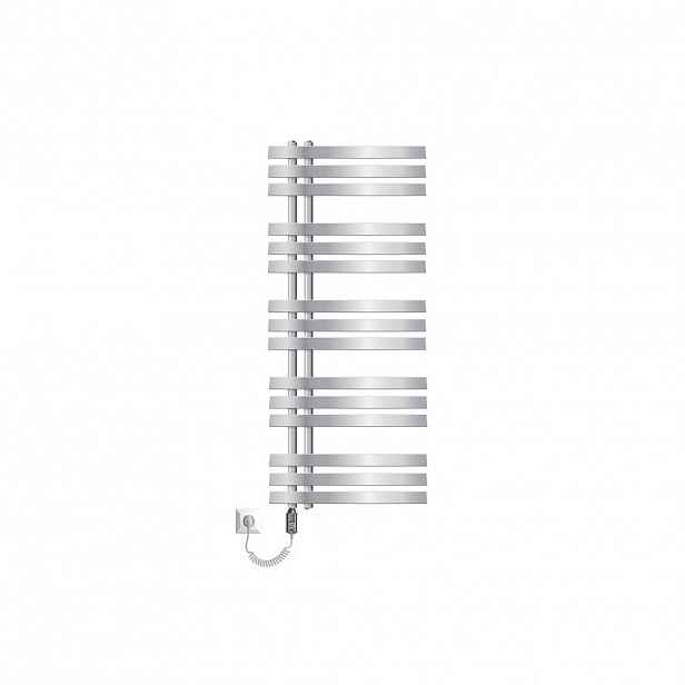LuxeBath ELEKTRICKÝ KOUPELNOVÝ TOPNÝ TĚLESO Iron EM 500 x 1200 mm, chromové, s topným tělesem 900 W