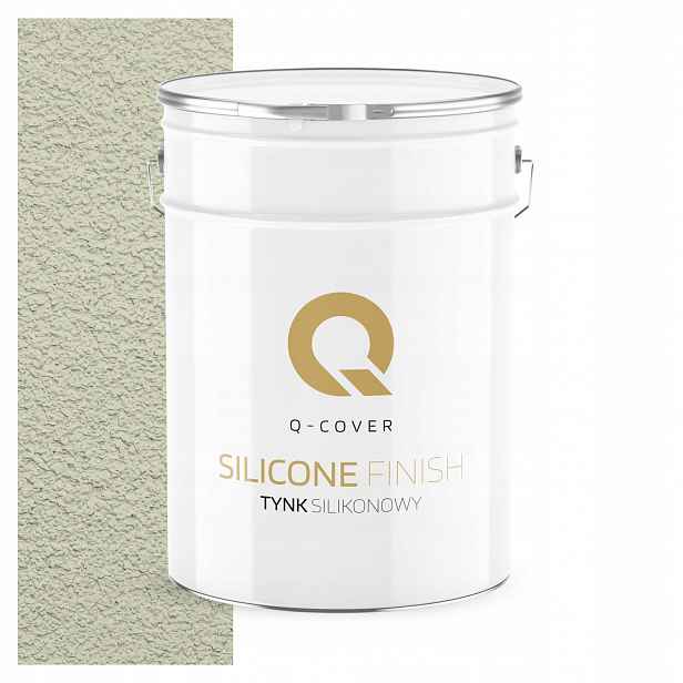 Silikonová Fasádní Omítka Bílá W Zelená 15 Kg Granulace 1.5 mm F481