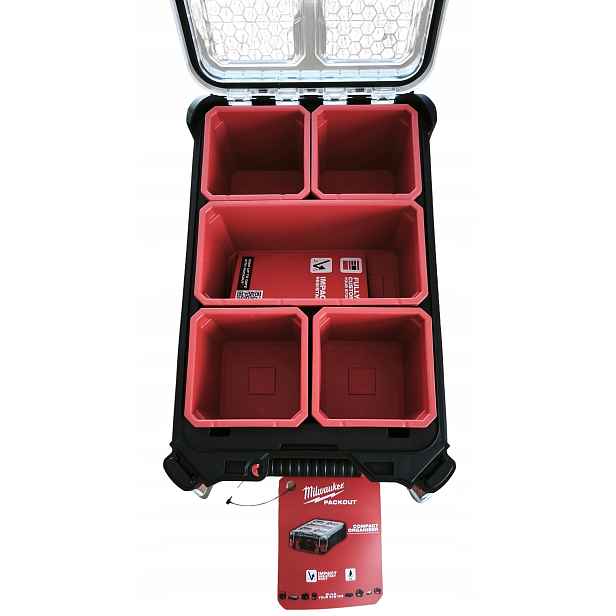Organizér Milwaukee Packout střední 4932464083 IP65 Compact 5 nádob