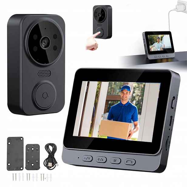Smart Videodomofon Video Domofon 4,3'' Noční Monitor