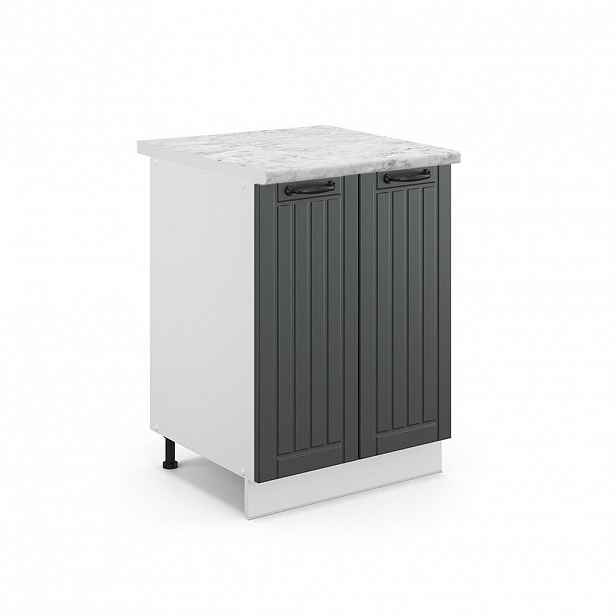 Vicco SPODNÍ SKŘÍŇKA KUCHYŇSKÉ LINKY Fame-Line Antracitový venkovský dům 60 cm , PD Mramor