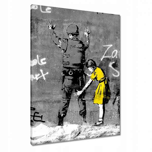 Obrazy 60x80 Banksy dívka