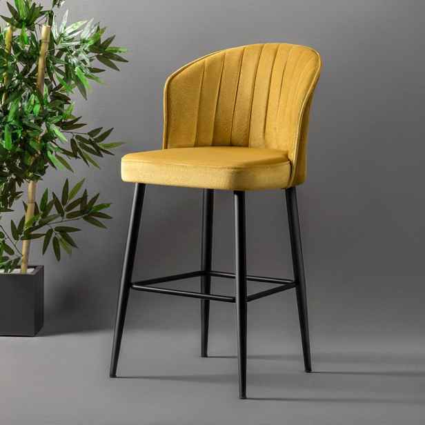 Bar Stool Set (4 Pieces) Rubi - Yellow