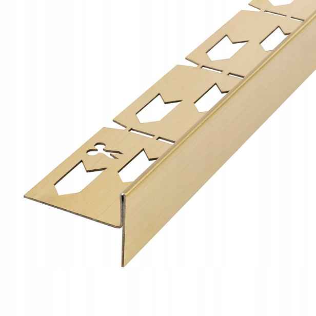 Spádová lišta levá,120cm zlatá kartáčovaná (REA-K3206) /ka/