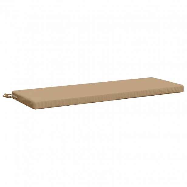 vidaXL Polštář na lavici SOEST 100% polyester Písková 100 x 40 x 5 cm