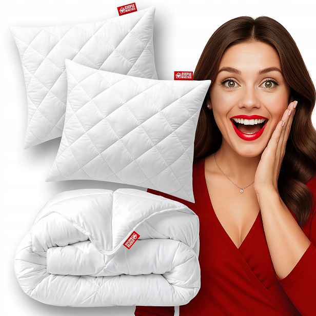 Set Přikrývka 200x220 2x Polštář 70x80 Antialergický Komplet Polsko