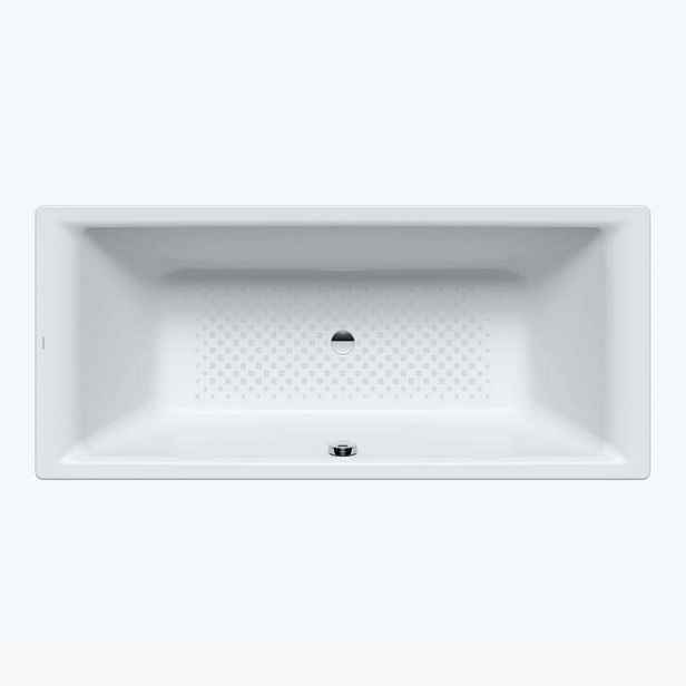 Kaldewei Ambiente - Obdélníková vana Puro Duo 664, 180x80 cm, celoplošný antislip, Perl-Effekt, bílá 266434013001