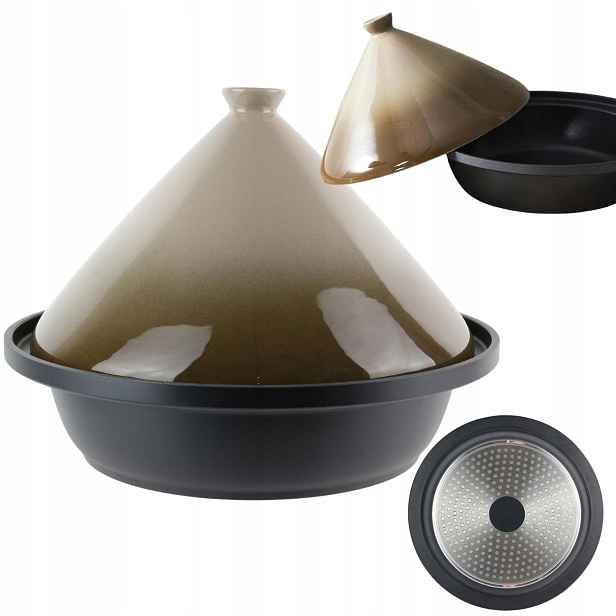 Nádoba Tajine hrnec Tagine na dušení masa 30 cm na Keramickou Indukci