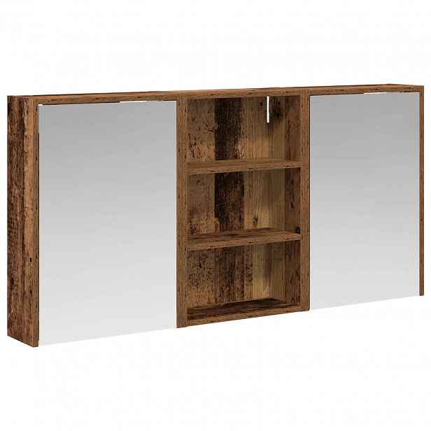vidaXL Sada koupelnových skříněk 3 ks 126 x 16 x 62,5 cm