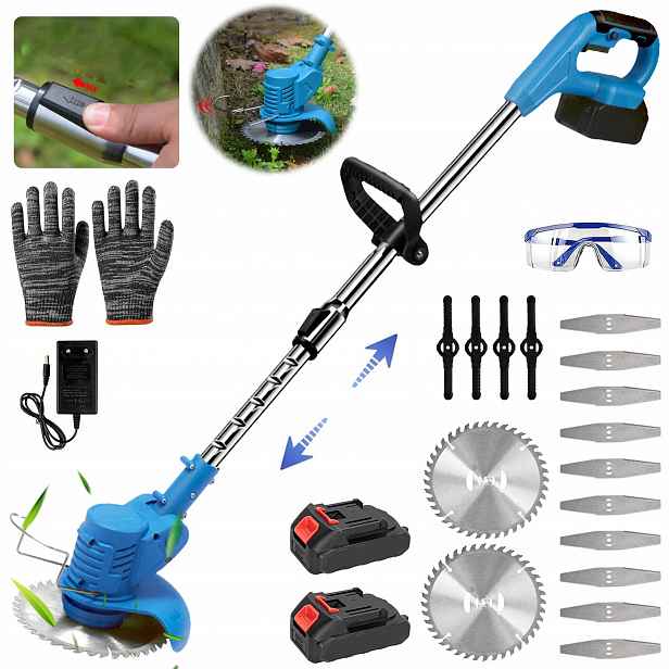 Akumulátorová Zahradní Vyžínač Křovinořez 18000RPM 2XAKU Set