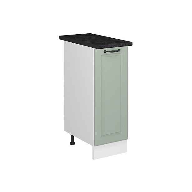 Vicco LÉKÁRNIČKOVÁ SKŘÍŇKA R-Line, Mint venkovský dům/Bílá, 30 cm pracovná doska antracitová