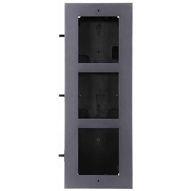 Rámeček s krabicí pro montáž pod omítku 3-modulový Hikvision DS-KD-ACF3/Plastic