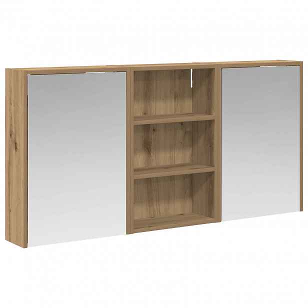 vidaXL Sada koupelnových skříněk 3 ks 126 x 16 x 62,5 cm
