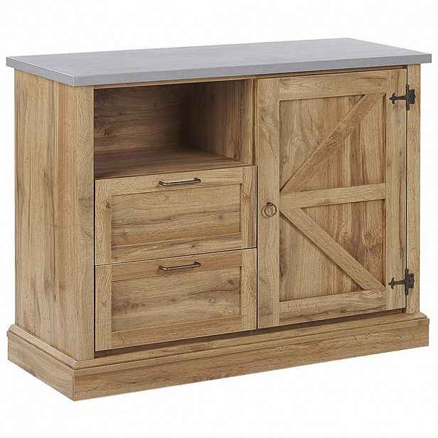 Beliani SIDEBOARD Světle hnědý Toronto
