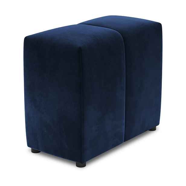 Modrá sametová opěrka k modulární pohovce Rome Velvet - Cosmopolitan Design