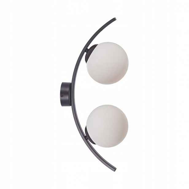 Nástěnná lampa Černá Kov 50 cm 2xE14 Moderní Helix Zuma Line