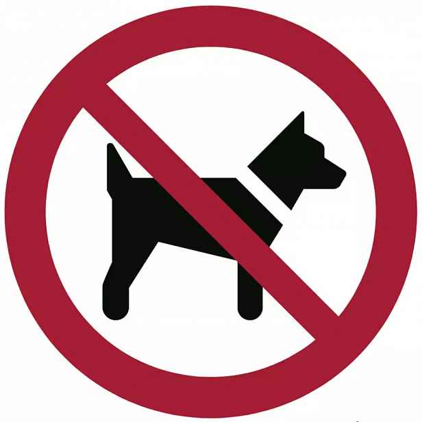 Zákaz vstupu se psem - symbol