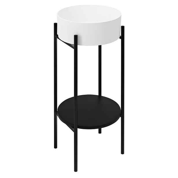 Sapho PUNO podstavec s umyvadlem 375x870x448xmm, černá