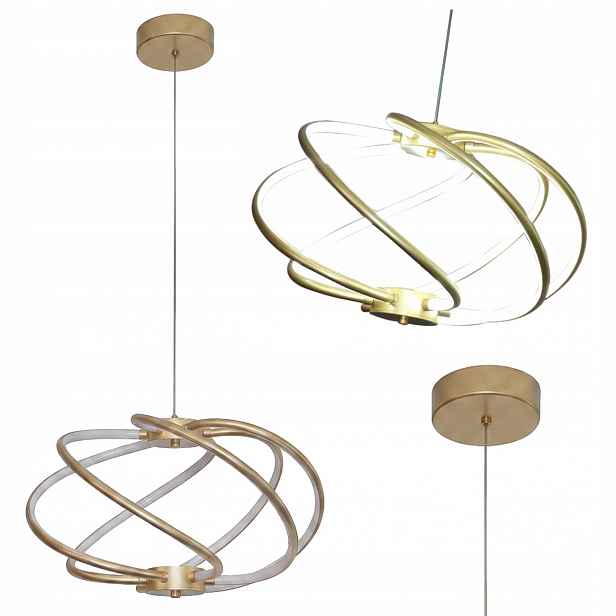 Závěsná Lampa Kandor Zlatá Led 45W Cct Do Obývacího Pokoje Moderní Light Prestige