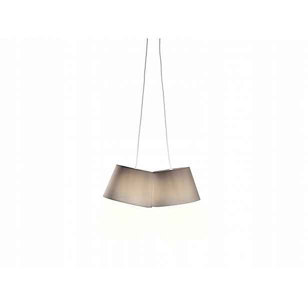 Závěsná Led lampa Livarno Lux 2, elegantní textilní stínidla, barva taupe