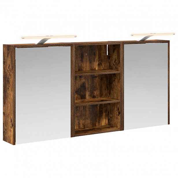 vidaXL Sada koupelnových skříněk 3 ks 126 x 16 x 62,5 cm