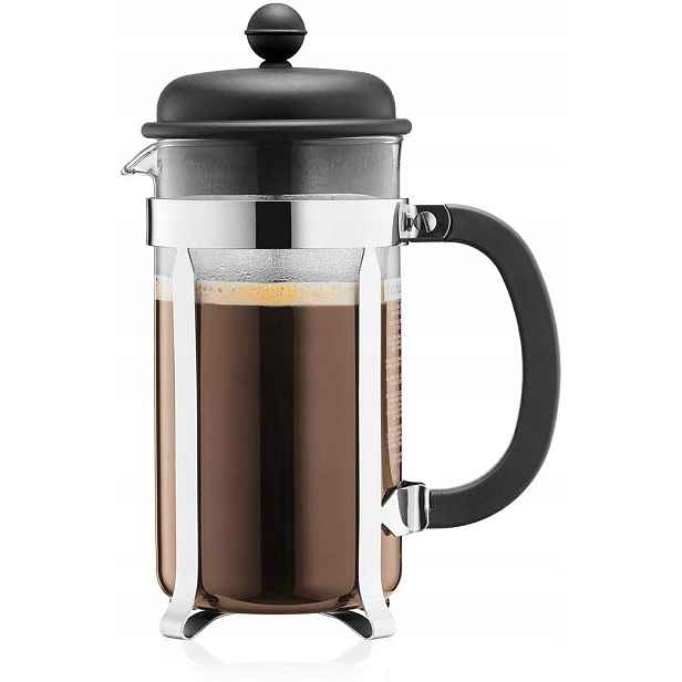 Bodum Caffettiera French Press 1,0L černý cafetiere 8 šálků 1918-01