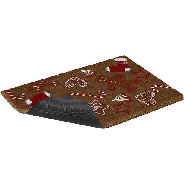 Livarno® Rohožka z kokosových vláken, 40 x 60 cm (perníček)