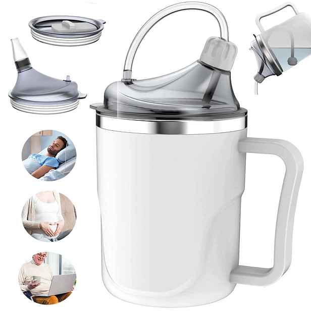 Nekapající Hrnek Pro Dospělé S Objemem Zabraňujícím Udušení 400 ML