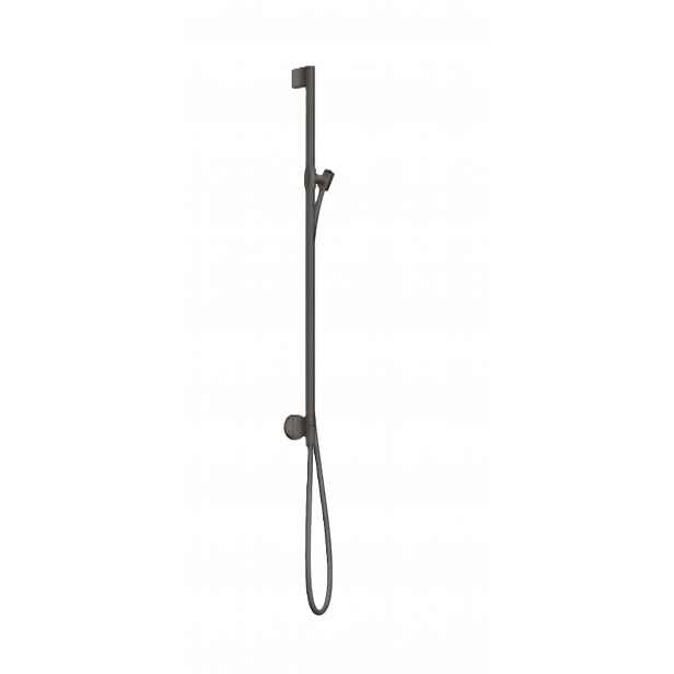 Axor One - Sprchová tyč 97 cm se sprchovou hadicí, kartáčovaný černý chrom 48792340