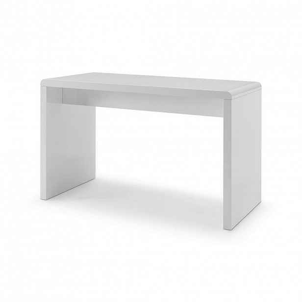 Livetastic PSACÍ STŮL, vysoce lesklá bílá, 120/60/75 cm