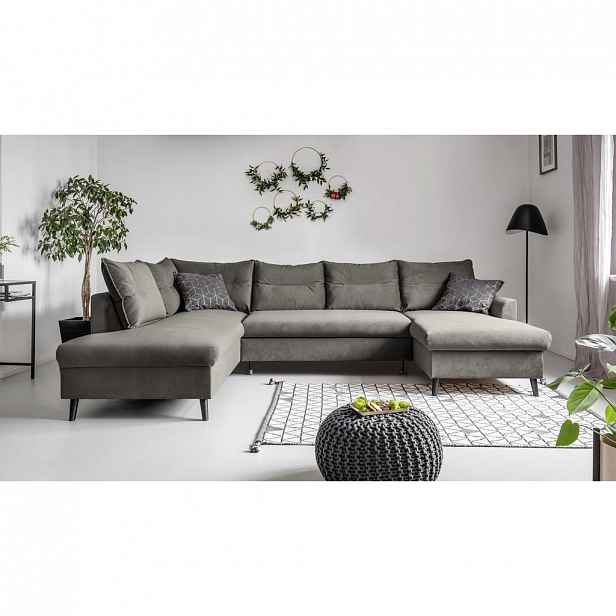 Sedací Souprava U-form Stylish Stan Tmavěšedá