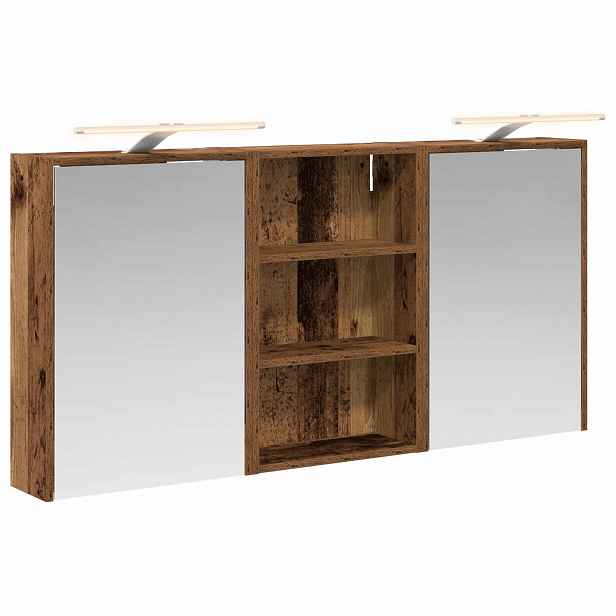 vidaXL Sada koupelnových skříněk 3 ks 126 x 16 x 62,5 cm