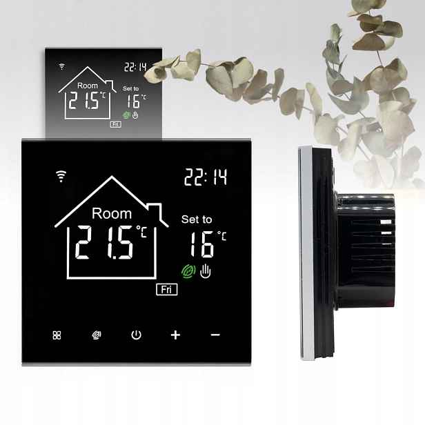 Inteligentní WiFi termostat pro podlahové vytápění LCD displej Ekra