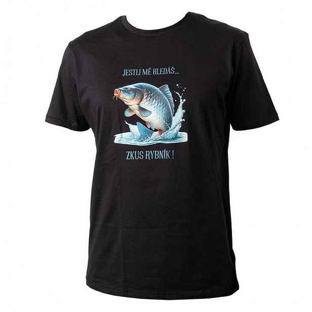 Tričko s rybářským motivem vel. 2XL