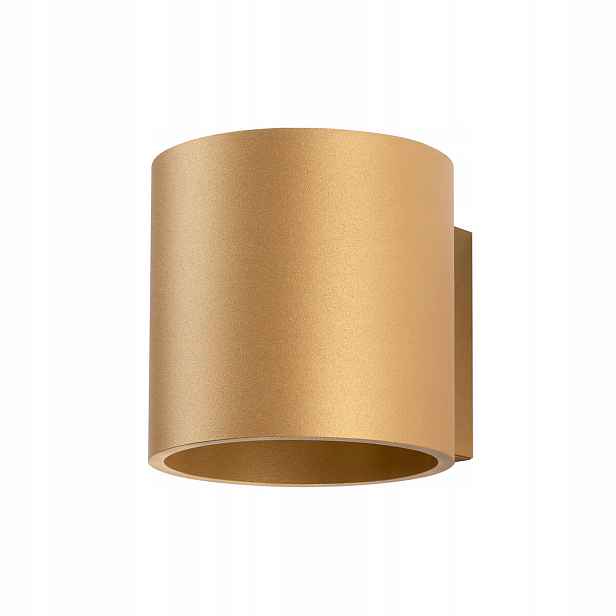 Sollux Lighting Nástěnné svítidlo zlaté kulatý nahoru dolů do obývacího pokoje ložnice