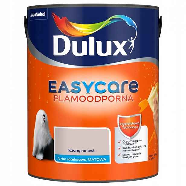 Dulux Easy Care Barva Odolná Proti Skvrnám Růžová Na Test 5L