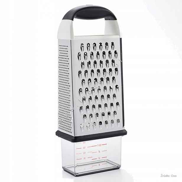 Struhadlo Oxo s nádobou Box, 4stranné
