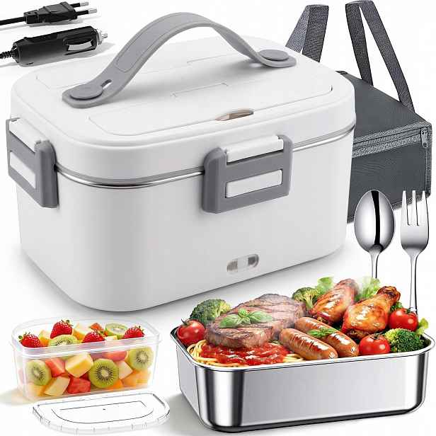 Elektrický Vyhřívaný Obědový Box, Přenosná Nádoba Na Jídlo, Oběd, 1.8 L