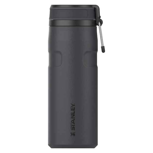 Černá termoska z nerezové oceli 470 ml IceFlow™ Bottle Twist Flip Black – Stanley