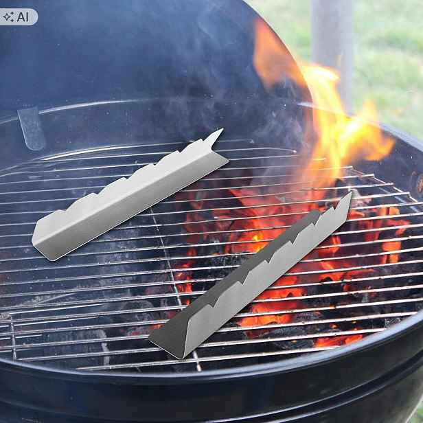 Držáky na špízy na gril 6 Špikulců Nerezová Ocel Bbq Stojan r7