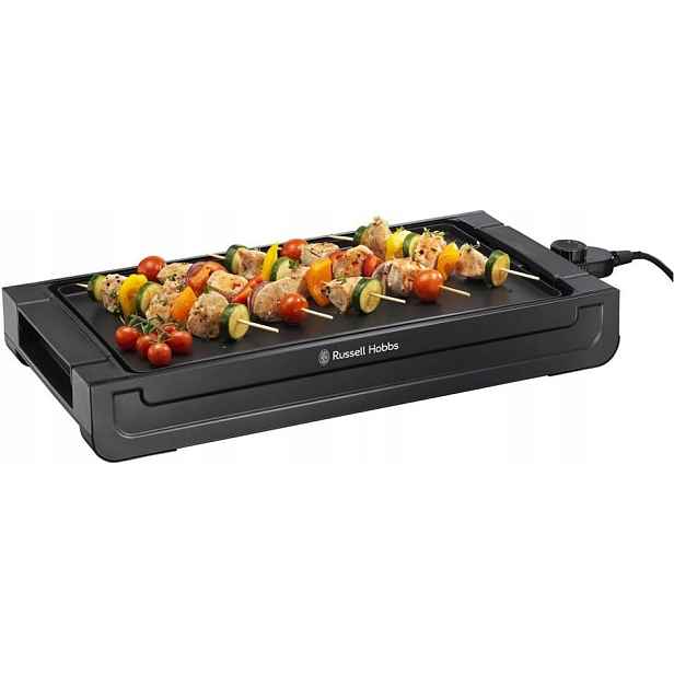 Elektrický gril, rychlé předehřívání, deska, příkon 1500 W, černý