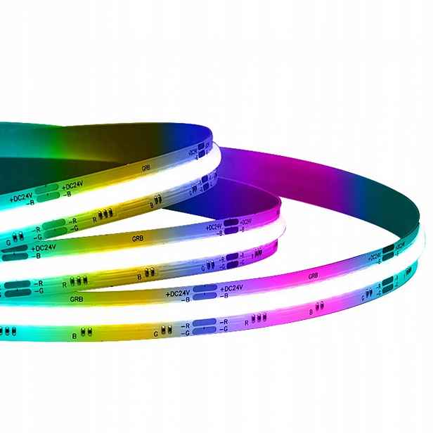 Led pásek Rgb Cob 75 W 5 m IP20 12 V Barevný Premium Pro Podsvícení 810 Led