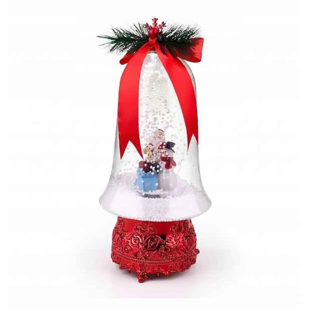 Led sněhová koule Mikuláš 30 cm USB/baterie