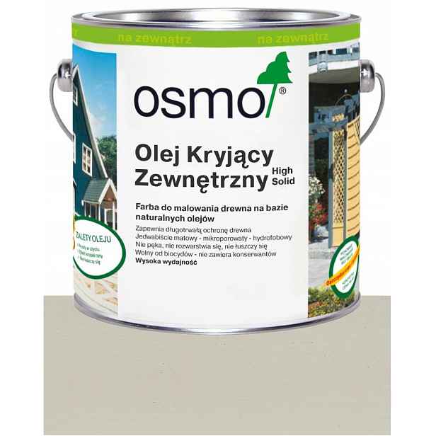 Osmo Krycí olej na fasády oken nábytku 2708 Křemičitý Šedý 0,75L