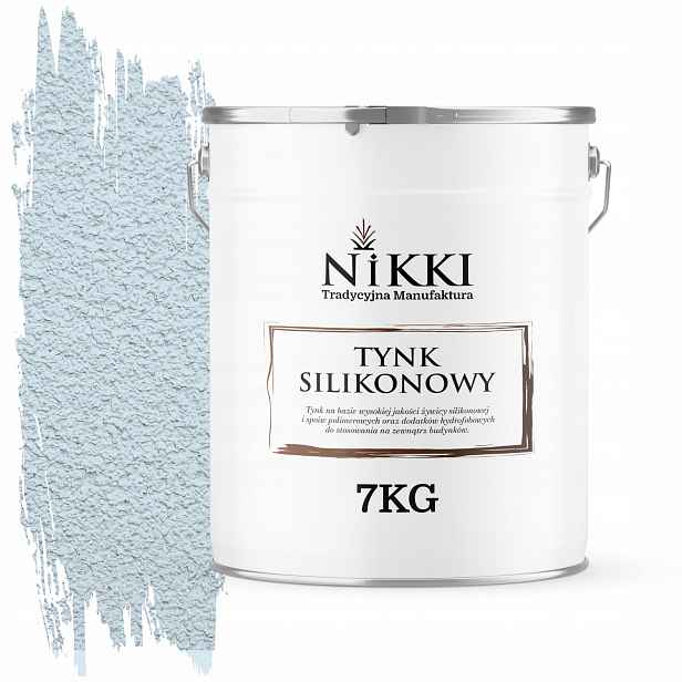 Silikonová Fasádní Omítka Bílá Modrá F111 7KG Granulace 1.5mm